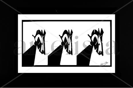 Tres caballos...