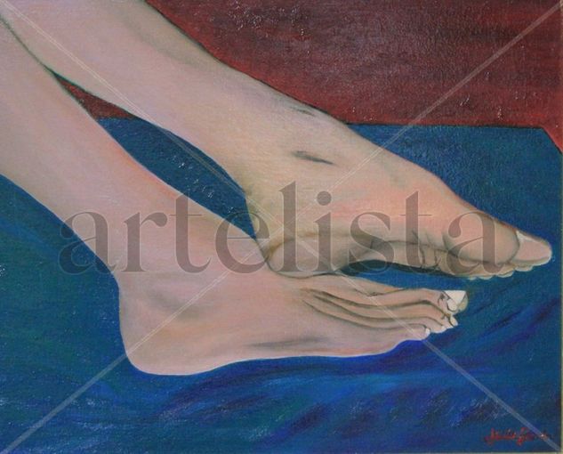 Descanso Oil Canvas Nude Paintings