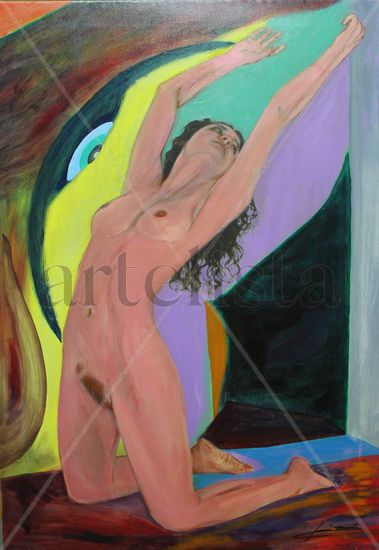 Ojo controlador Oil Canvas Nude Paintings