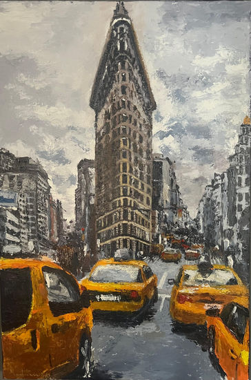 Edificio flatiron bullding, newyork Acrílico Lienzo Paisaje