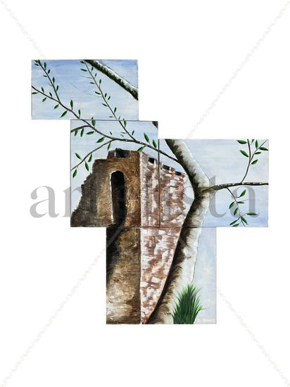 CASTILLO DE MARBELLA Oil Canvas Landscaping