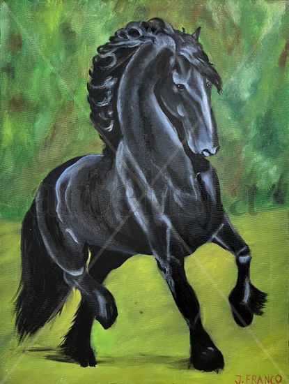 CABALLO ESPAÑOL Oil Canvas Animals