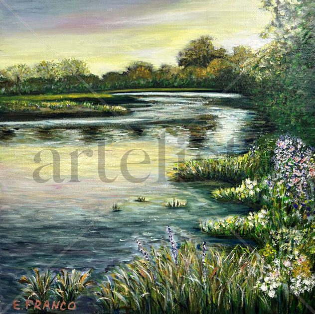 Amanecer en el lago