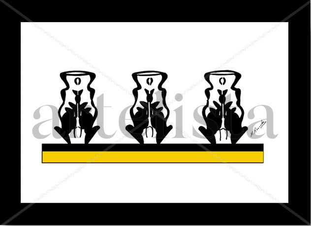TRES CONEJOS SALIENDO DE LAS BOTELLAS