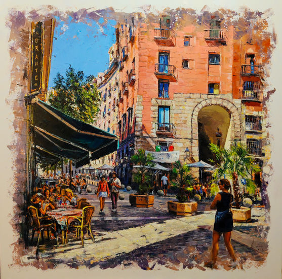 Arco de Cuchilleros Oil Canvas Landscaping