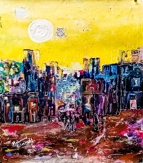 Cities of boredom Acrylic Canvas Landscaping