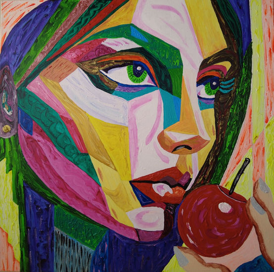 Apple 01. Acrylic Canvas Portrait