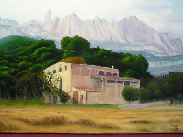 Montserrat desde Colbató Oil Canvas