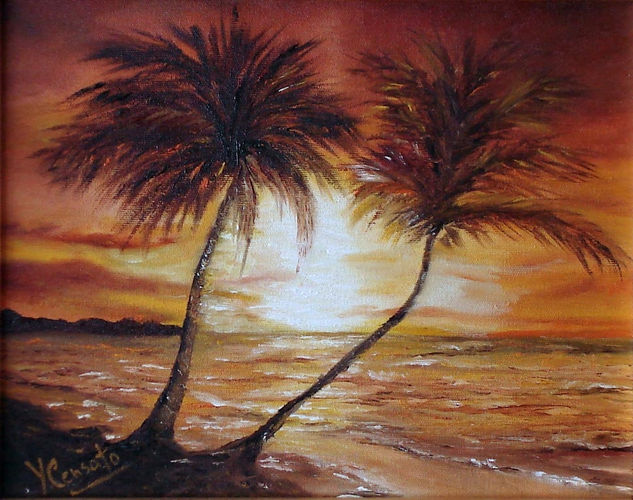 Refugio de Navegantes Oil Canvas Marine Painting