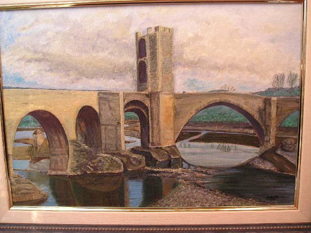 Puente de Besalú Oil Canvas