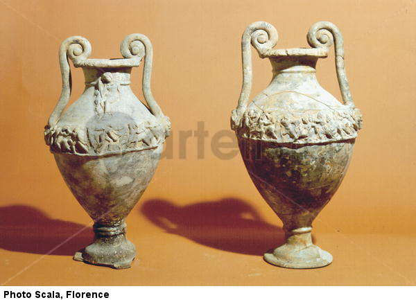 Jarrones plateados, siglo III a.C.