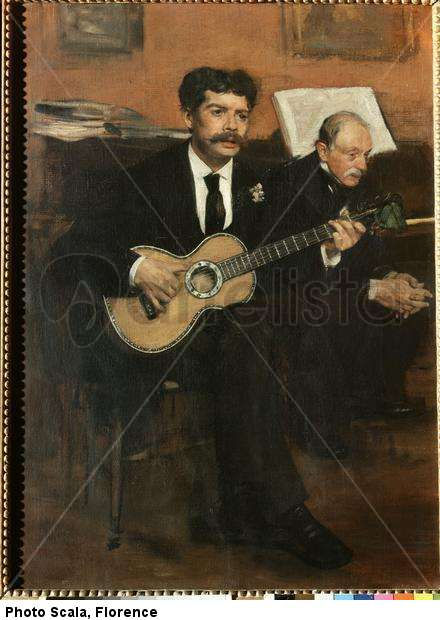 Portrait of Lorenzo Pagans and Auguste Degas