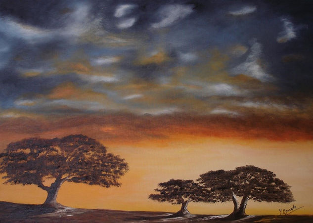 Africa Mía Oil Canvas Landscaping