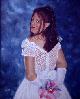 Gabriela Oil Panel Portrait