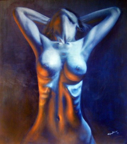 Bailando con el fuego Oil Canvas Nude Paintings