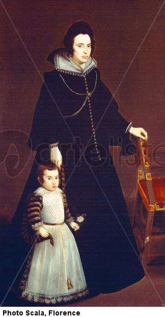 Retrato de Doña Antonia Ipeñarrrieta con su hijo Luis