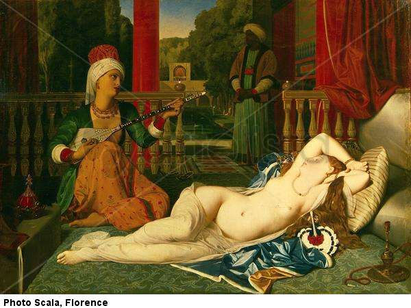 Odalisca con esclava, 1842.