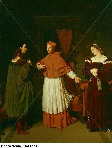 El compromiso de Rafael y la sobrina del cardenal Bibbiena, 1813-14.