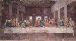 La Última Cena (antes de la restauración)