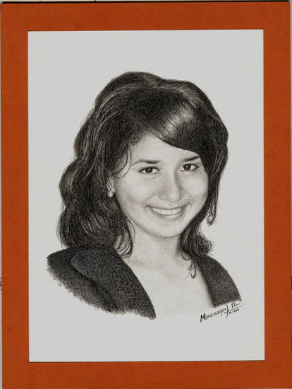 retrato Pencil (Black) Card Portrait