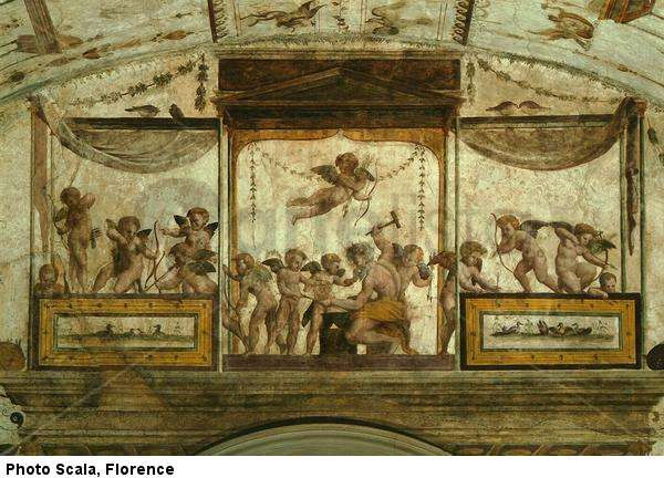 Forja de las flechas de los cupidos