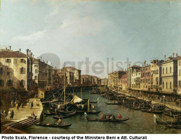 Gran Canal desde el Puente de Rialto mirando hacia Ca' Foscari
