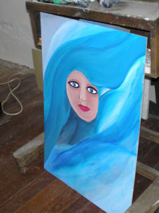 Serie de Mujeres de Frente, Mujer Hombre Acrylic Panel Others