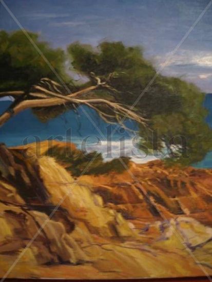 costa brava Oil Canvas Landscaping