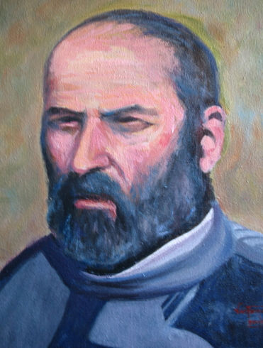 Estudio de rostro Oil Canvas Portrait