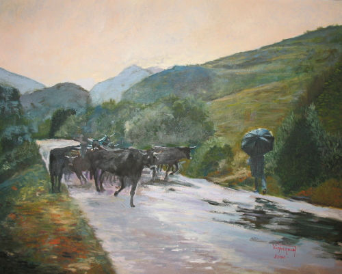 Vacas tudescas Oil Canvas Animals