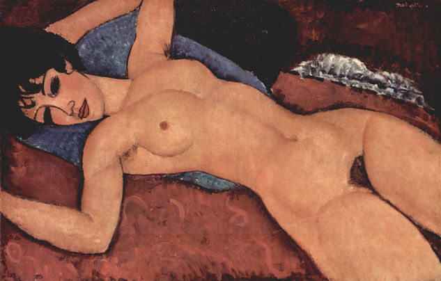 Reclining Nude, 1917 Nude Paintings