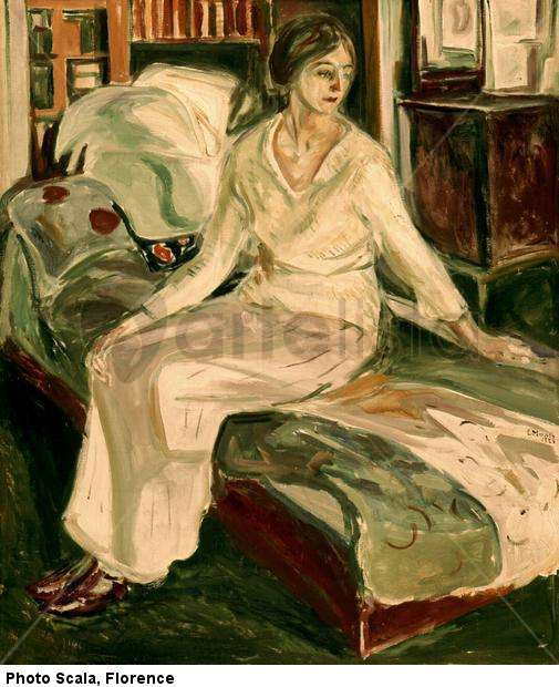 Modelo sentado en el sofá, 1924-28