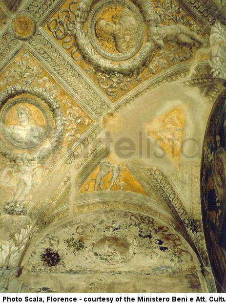 Cúpula con Hércules luchando contra el león de Nemea