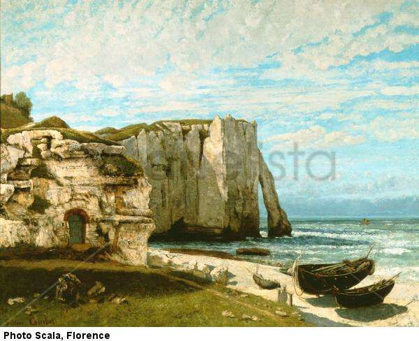 Costa en Etretat después de la tormenta