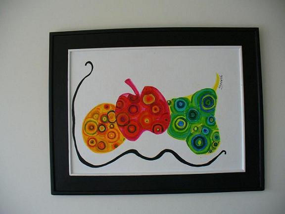 frutas pop Mixed media Others Figure Painting