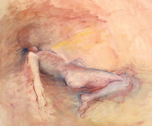 354-desnudo hombre, parec., vicky. Media Mixta Papel Desnudos