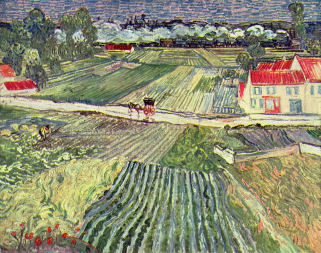 Landscape with Cart and Train, 1890 Landscaping