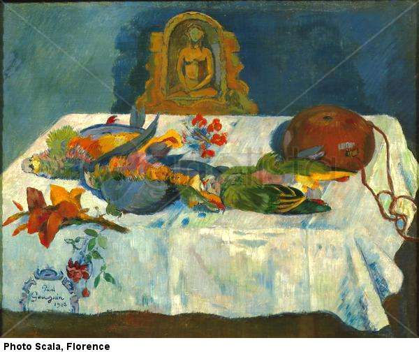 Still Life with Exotic Birds