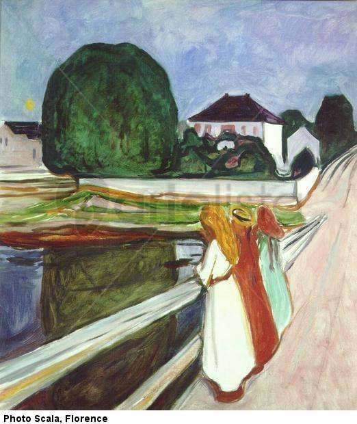 Niñas en el puente