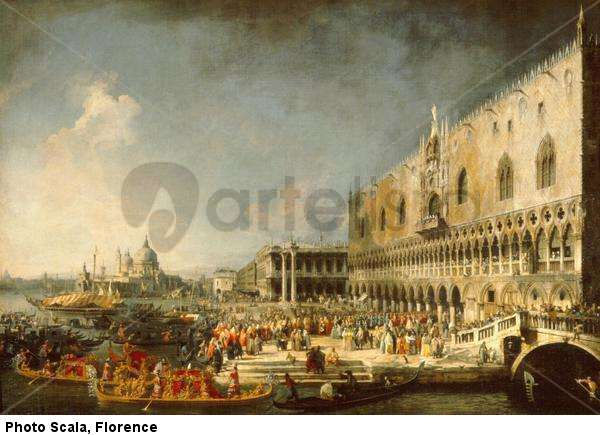 Llegada del embajador francés en Venecia