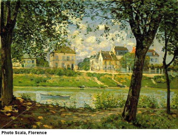 View of Villeneuve-la-Garenne on the Seine