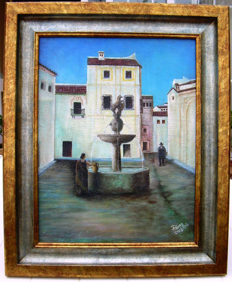 Plaza del Potro Oil Canvas Landscaping