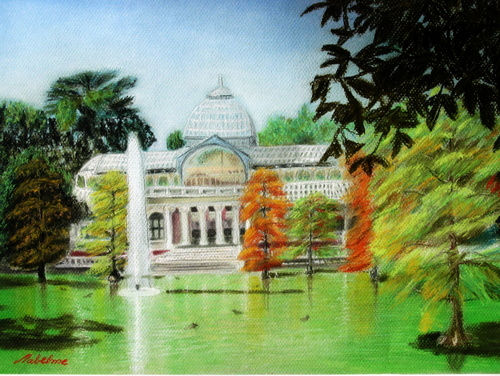 Palacio de Cristal Pastel Paper Landscaping