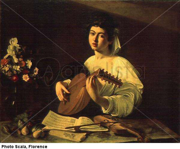 Boy Playing the Lute