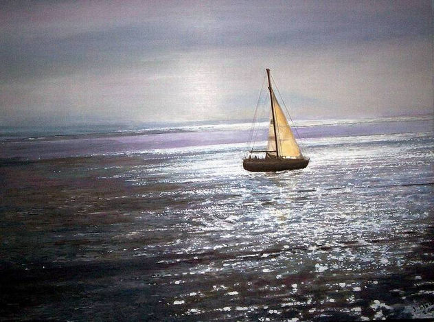 VELERO EN EL RÍO DE LA PLATA