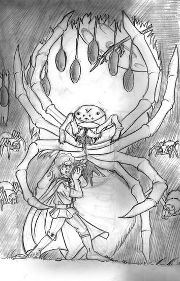 Bilbo Bolson Killing a Spider Pencil