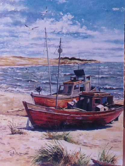 Punta del Diablo Oil Canvas Landscaping