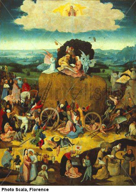Triptych of the Haywain: central panel with the Haywain