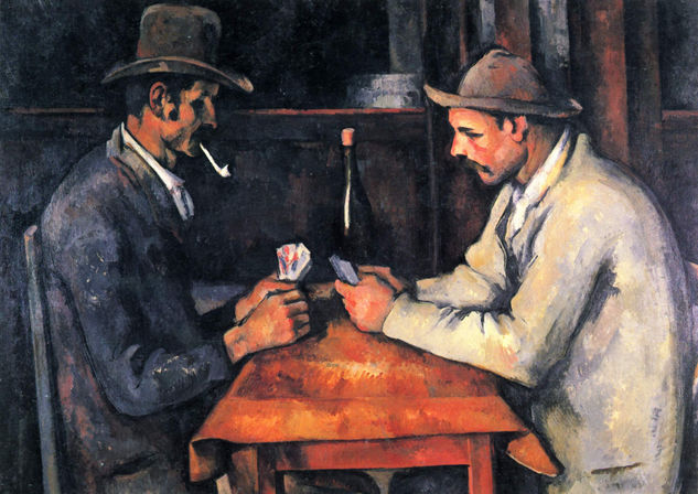 The Card Players Figure Painting