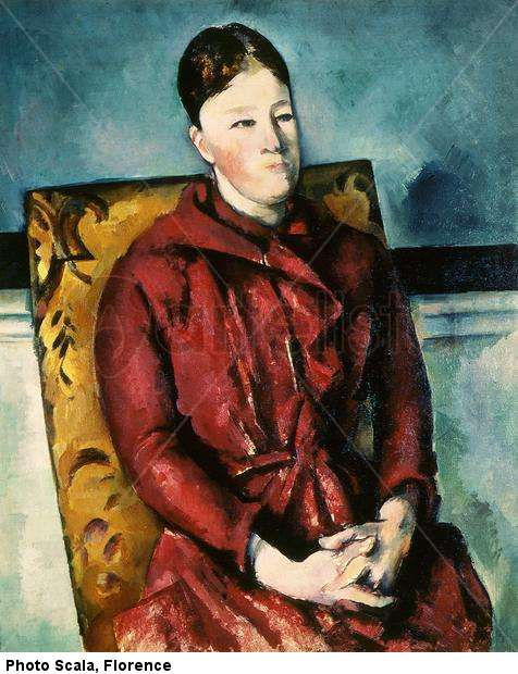 Madame Cezanne en sillón amarillo